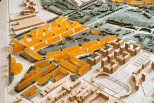 plastico architettura modello scala urbanistica volumi abitati colore