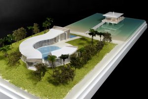 modello architettura villa mare shigeru ban
